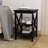 Small Side Table Black-Mdf Material Legs