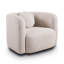 Fauteuil d'appoint carré, fauteuil d'appoint rembourré en tissu