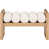 Cream Boucle Fabric / Natural Finish