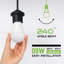 6 Pack LED E27 A60 Light Bulb, 12W(100W Equivalent) Non-Dimmable Cool White 6400K 1206lm Edison Screw GLS 60mm Diameter Energy Saving Light for Home Living Dining Area-125556997-125556998