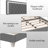 Queen Size Upholstered Bed Frame With LED Lights,Modern Velvet Platform Bed With Tufted Headboard-1834906365