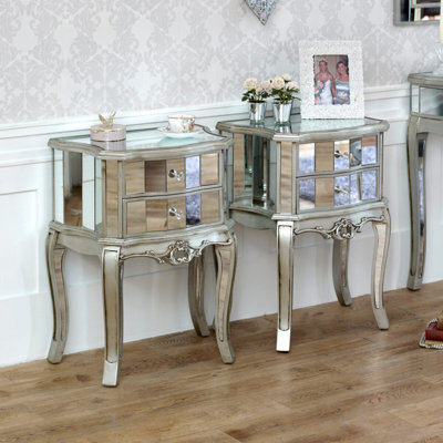 Lunsford 2 Drawer Bedside Table