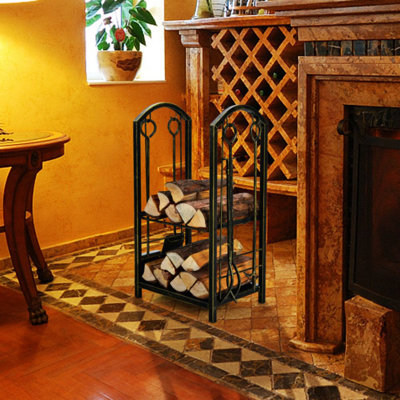 Brunter 17'' W Metal Log Rack