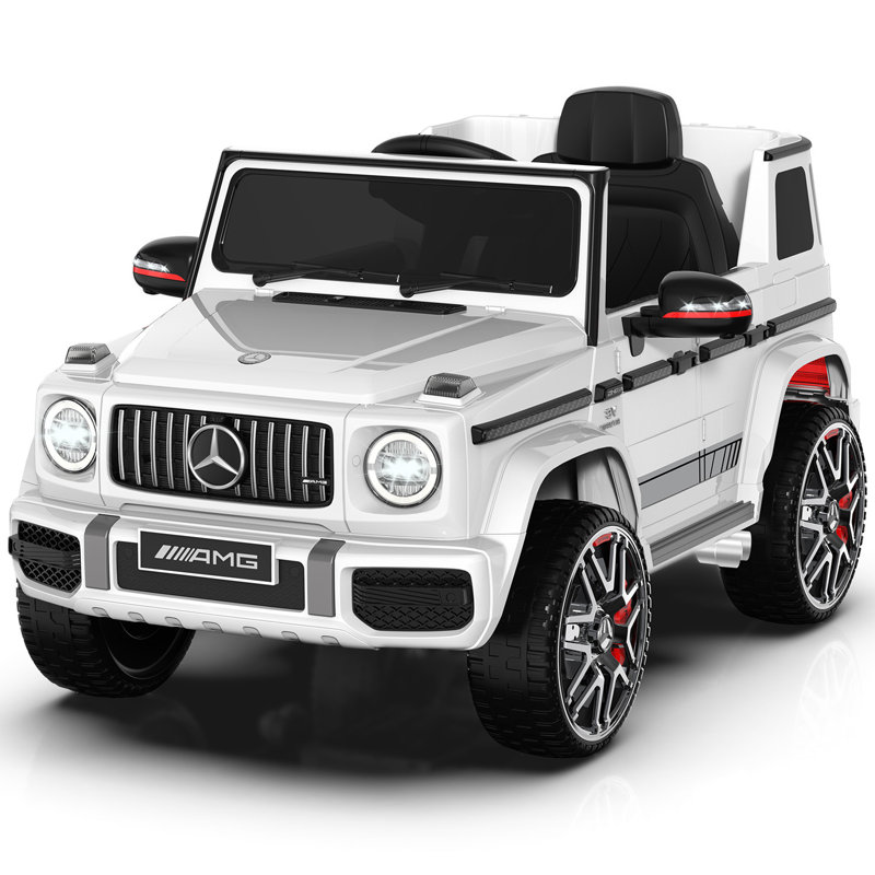 White 24V Mercedes G-Wagon Ride-On SUV with Remote Control