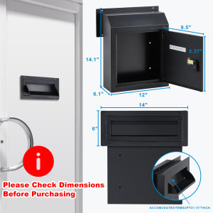 Aluminum Wall Mounted Mailbox