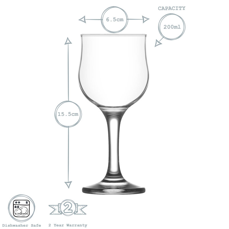 Red Wine Glass, 6, 200ml