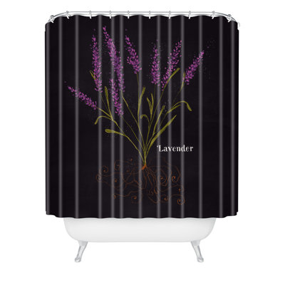 Rideau de douche simple lavande
