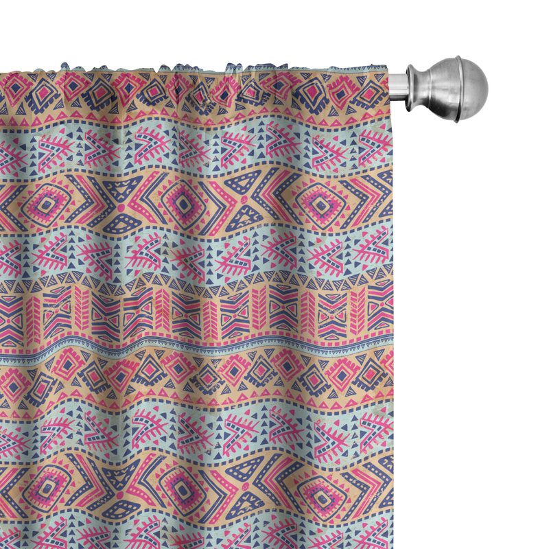 Rideaux 4 panneaux East Urban Home, L 56 po x L 95 po
