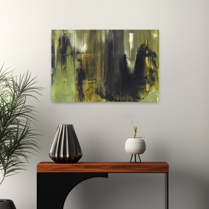 Art contemporain contemporain abstrait mystique, H 24 po x l 16 po