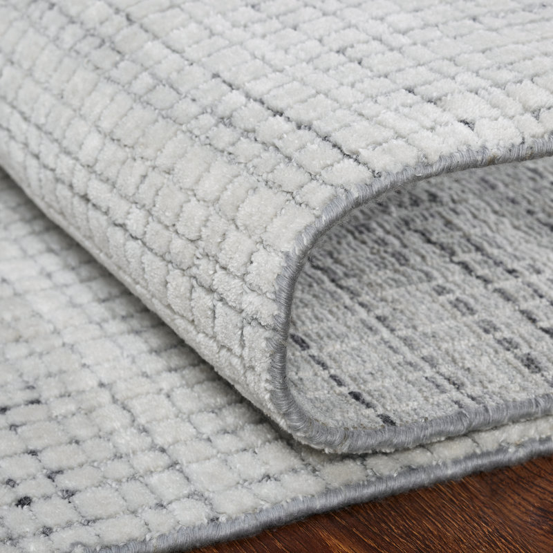 Sharnie Handmade Wool Plaid Area Rug, Rectangle 6' x 9'