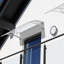 Dakota Fields 200cm W x 76cm D Plastic Transparent Cover Retractable Window Awning-876416938