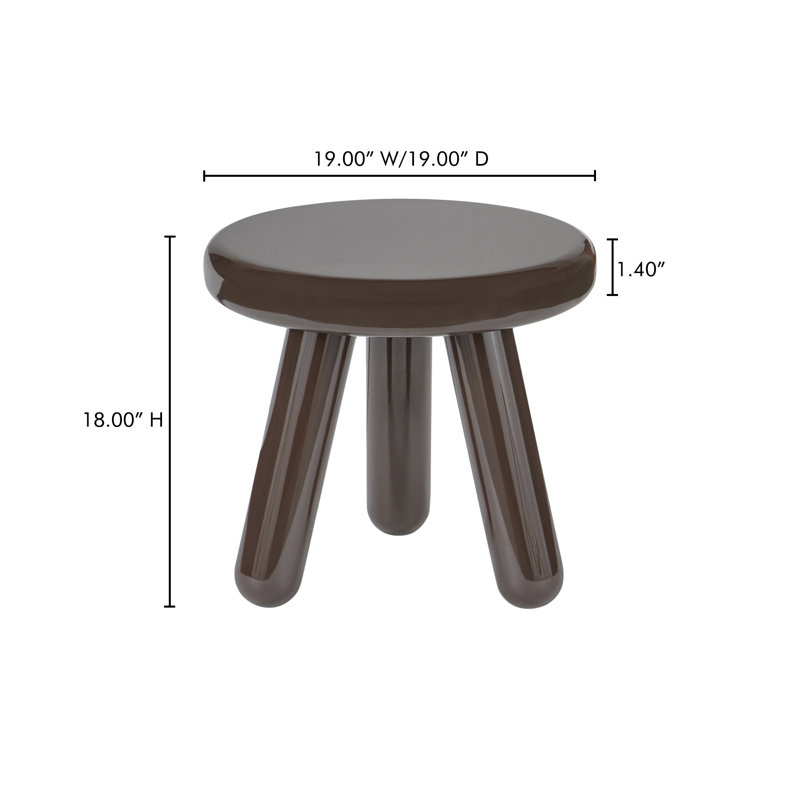 Cerro Accent Table Lacquer, Brown