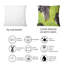Coussin décoratif à imprimé abstrait vert et noir-1363894678