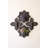  Decorative Clay Wall Planters Black Wash 21"H– Set of 4