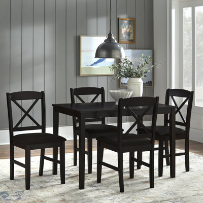 Scarlett 4 - Person Solid Wood Solid Wood Top Four Leg Dining Set
