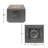 33" Outdoor Iron Square Propane Fire Pit, Tank Inside, Brushed Brown - 50,000 BTU-639917116
