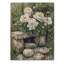 Pivoines bleues céruléennes près du puits I - Décoration murale en bois de pivoines - sur bois de pin naturel-1691484319