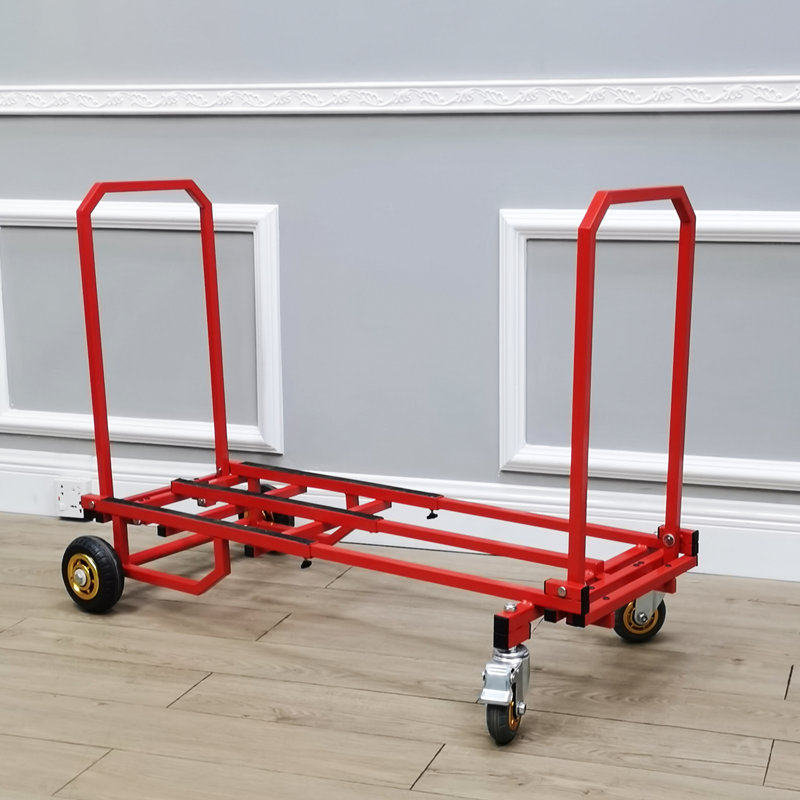 Fixturedisplays® extensible jusqu'à 45 po, chariot de transport pliable, pliable et léger, chariot manuel, chariot plateforme 10197