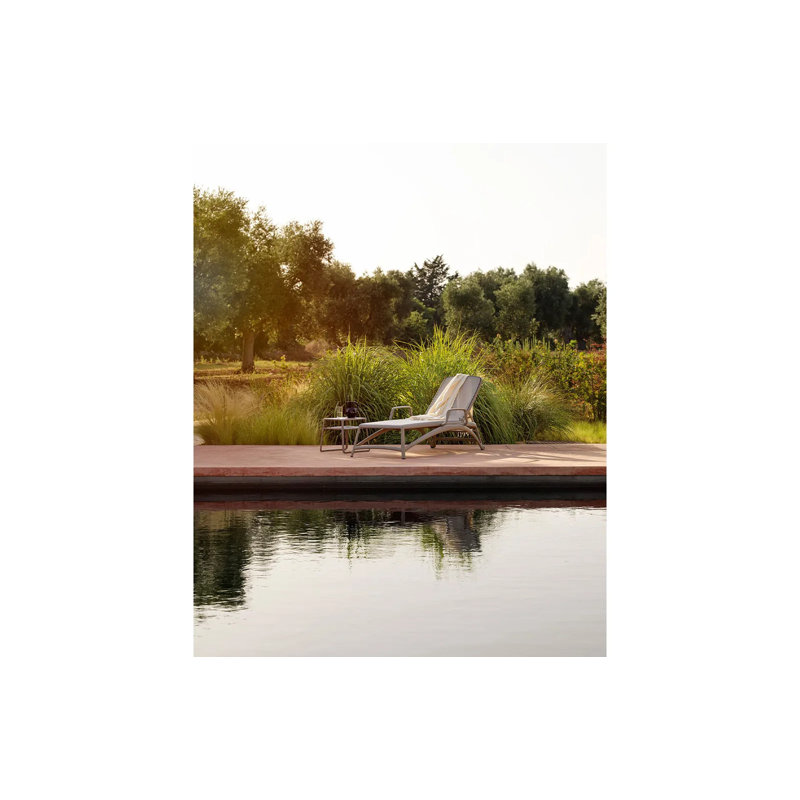 Atlantico Outdoor Chaise Lounge, Tortora/Tortora