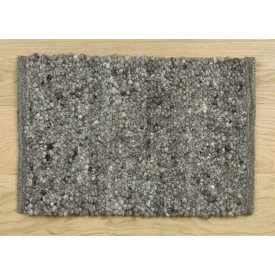 Zakary Solid Colour Wool Area Rug