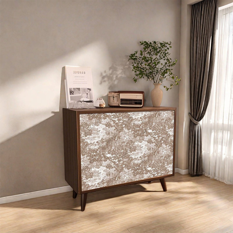 Tall Leg Decorative Cabinet with Pine Frame