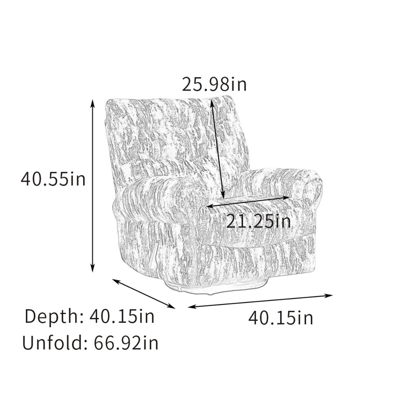 Fauteuil inclinable ergonomique, Noir / blanc