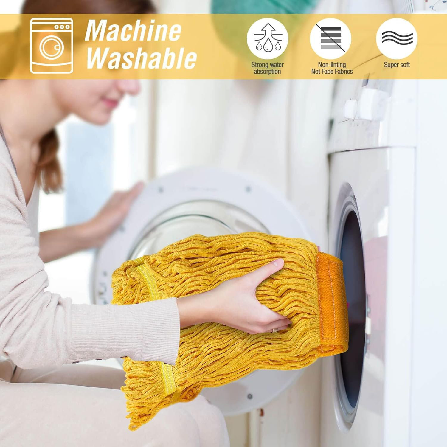 Serpillière Professionnelle Coton Micmi - Tête De Rechange Incluse, Pour Nettoyage Intensif