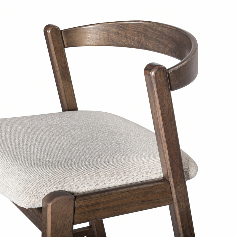 Ensemble de 2 tabourets de bar pour l'intérieur, Marron foncé