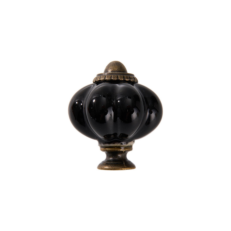 6Pcs Pumpkin-shaped Ceramic Furniture Knobs