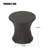 19" Hourglass Outdoor Wicker End Table