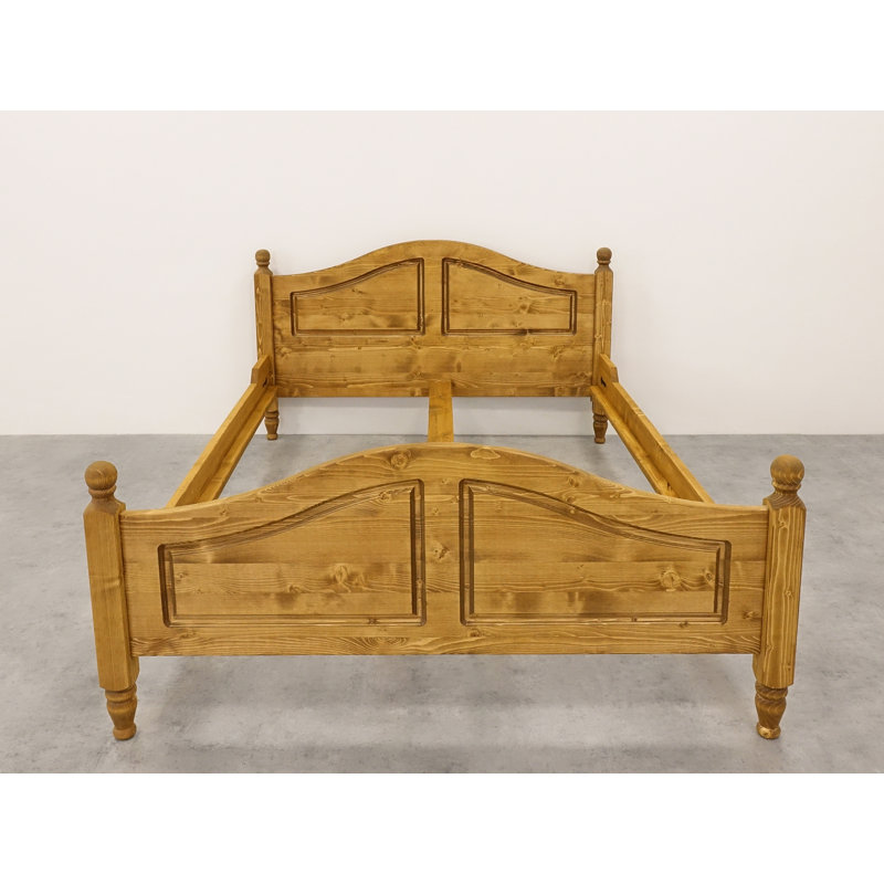 Hailley Solid Spruce Wood Bedframe, European Double (140 x 200 cm)