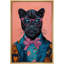 «Bright Preppy Animals Fashion Leopard In Suits», impression sur toile encadrée-107907838-107907836