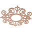 Médaillon de plafond en bois ajouré 30 po x 9 3/4 po x P 3/8 po Dijon-63411820-63411802