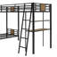 Lit superposé en L avec lit mezzanine avec bureau et tablette-390376081-390376078
