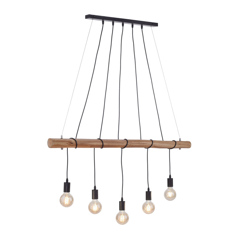 Khan 5 - Light Black Kitchen Island Pendant