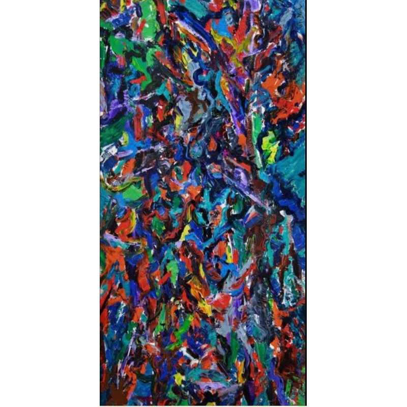 Celebration I Print by John Beard, 60" H x 30" W x 1.5" D, Wrapped Canvas