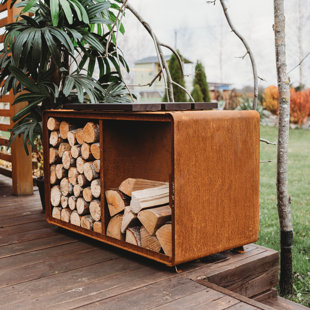74cm W Metal Log Rack