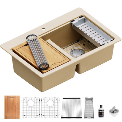 Évier de cuisine à quartz 33 L