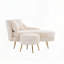 Chaise d'intérieur en chenille 58 po avec accoudoir gauche et coussin lombaire 58 po-1656250369