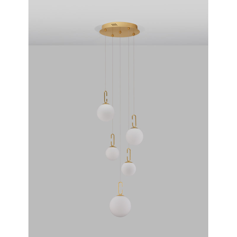 5 - Light Gold LED Cluster Pendant