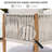 4 Pieces Patio Furniture Sets, Outdoor Patio Seating Group With Handwoven Rope, Wooden Grain Printing Metal Frame