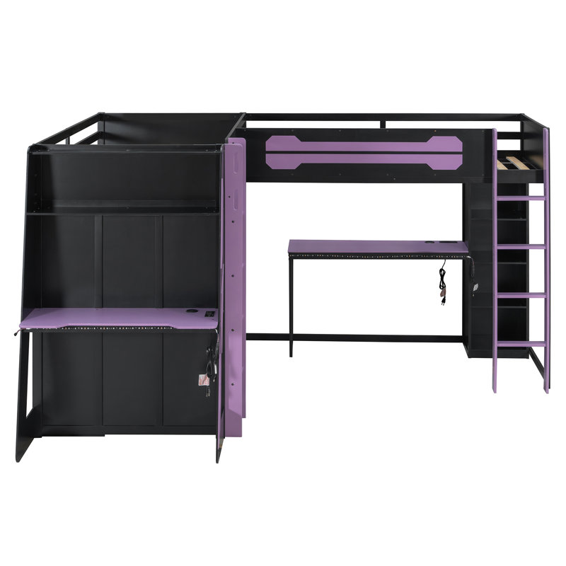 Lits modernes avec rangement, lit mezzanine simple en bois et bois aggloméré pour les petites pièces