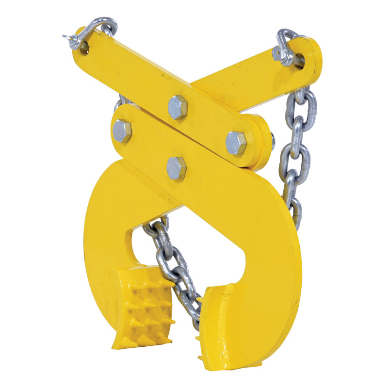 Double Scissor Pallet Puller in Jaw, 19.68" H x 13.93" W x 2.75" D