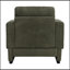 Fauteuil d'appoint rembourré avec accoudoirs en bois et coussin épais-130605536