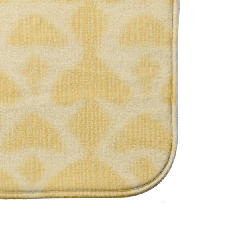Tapis de bain Gillsville, l 17 po x L 24 po, Jaune