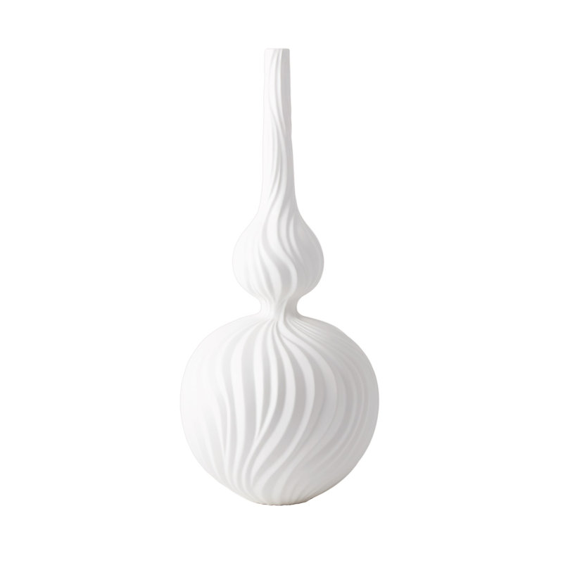 Magura Vase, 30" H x 13" W x 13" D, Snow