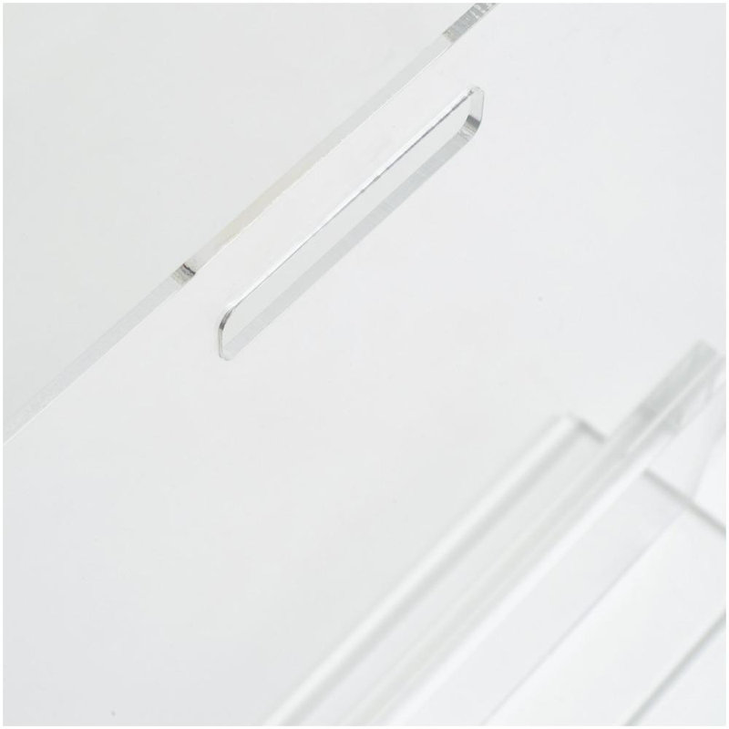 Clear Acrylic Freestanding Pet Gate Panel, 30 Inches Tall
