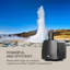Outdoor Sculptural Fountain with Lights