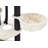 TRIXIE Bovina 55.5" Cat Tower, Sisal Scratching Posts, Cat Tree with Plush-Covered Hammock, Platforms, Cushions, Black