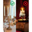 6 Pack Plastic Taper Flameless Candles with Remote, Timer, Battery Operated CandleSticks with Flickering Bright Light, 9.6 Inches for Home Decoration